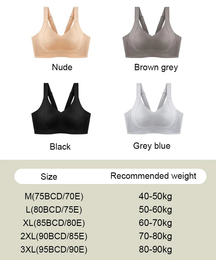 Wire-Free Non-Marking Skin-Friendly Push-Up Bra