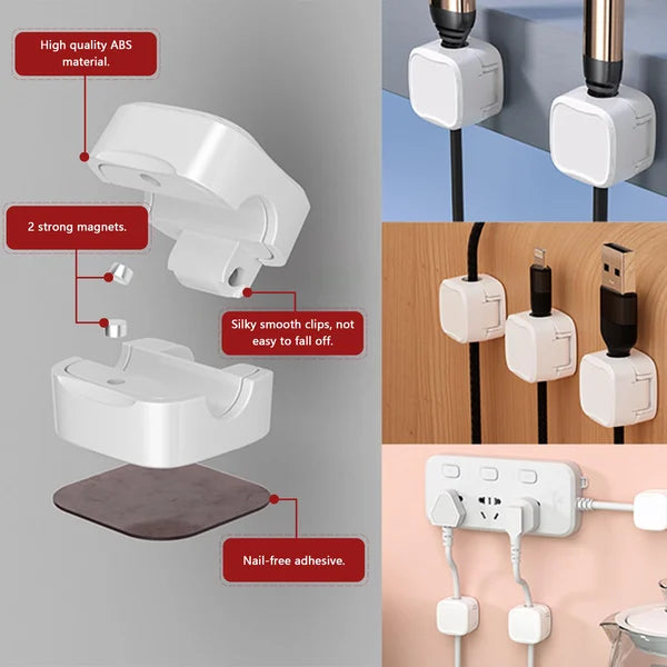 6 Stück magnetische Mehrzweck-Kabelhalter