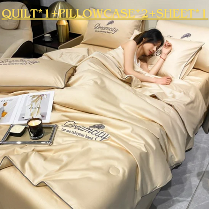 🎁Get Ready For Summer🛏️ Summer Simple Ice Silk Quilt❄️