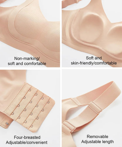 Wire-Free Non-Marking Skin-Friendly Push-Up Bra