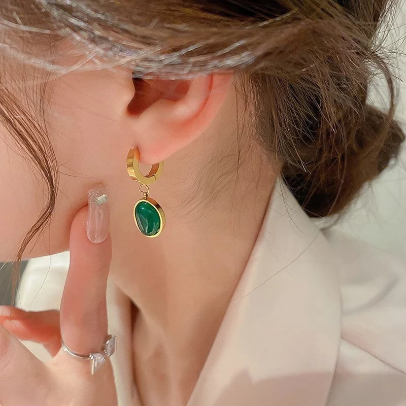 🔥Ultimate Elegance--Jade bracelet, earrings and necklace set