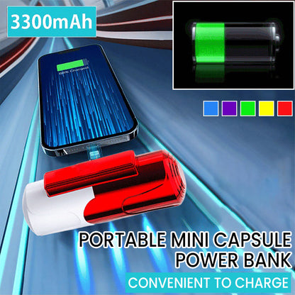 Mini Portable Capsule Power Bank