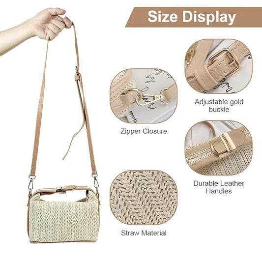 Stylish Crossbody Sling Bag for Women with Detachable Strap, Buckle Design