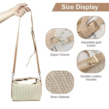 Stylish Crossbody Sling Bag for Women with Detachable Strap, Buckle Design