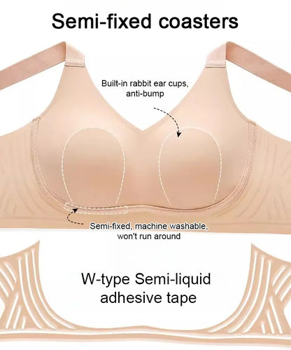 Wire-Free Non-Marking Skin-Friendly Push-Up Bra