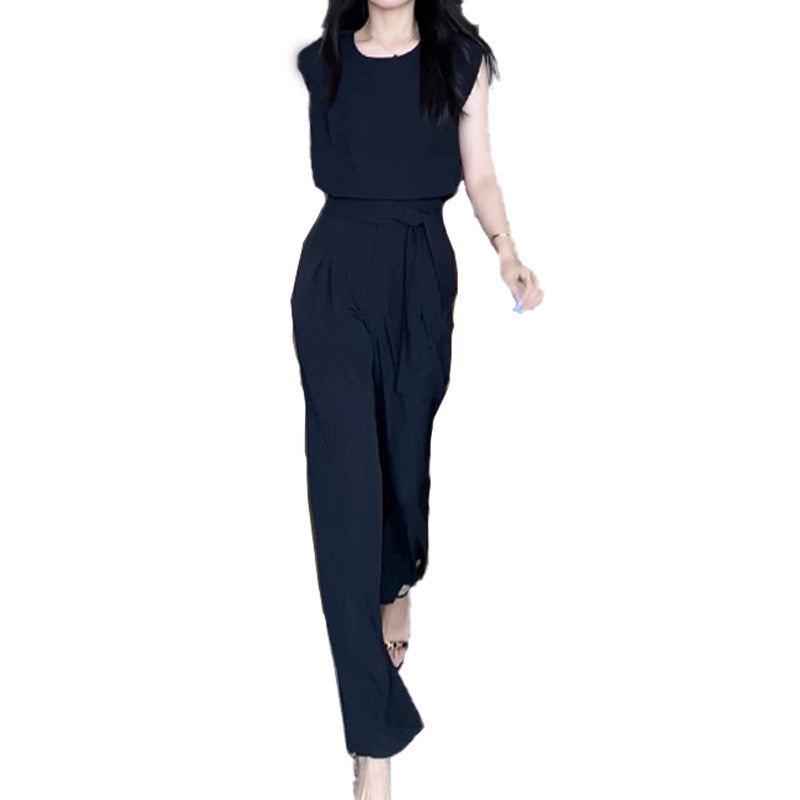 🎁Hot Sale 49% OFF⏳Fashion Sleeveless Wide-Legged Pants Set