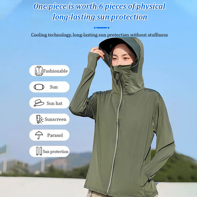 UPF50+ Breathable Hooded Long Sleeve Sun Protection Jacket💕