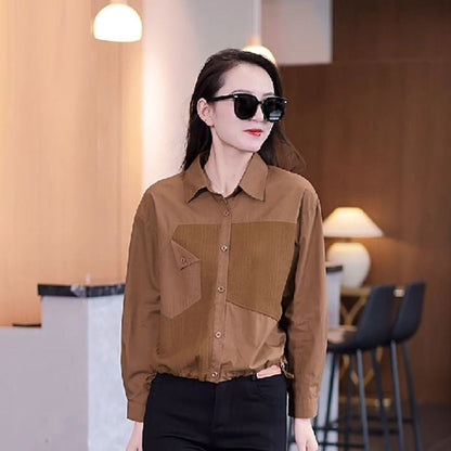 Stylish Patchwork Shirt For Women