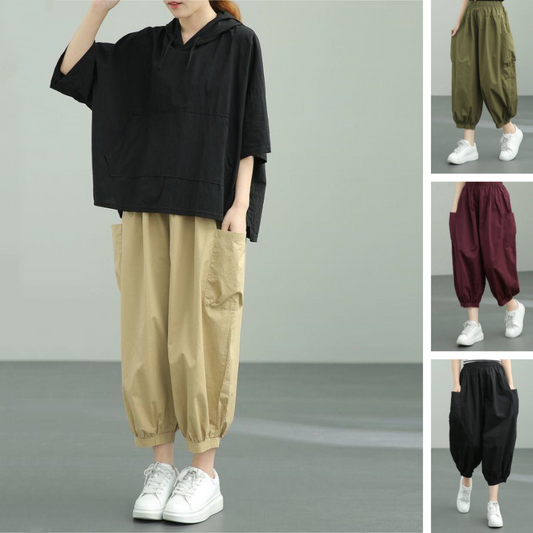 🔥Women's Vintage Casual Loose Ankle Length Pants（50% OFF）