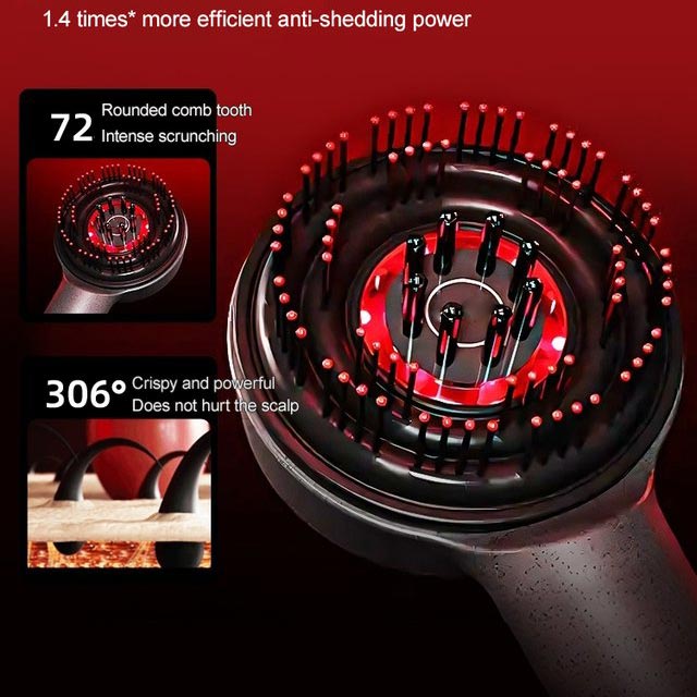 Magic Laser Scalp Massage Fluffy Hair Comb