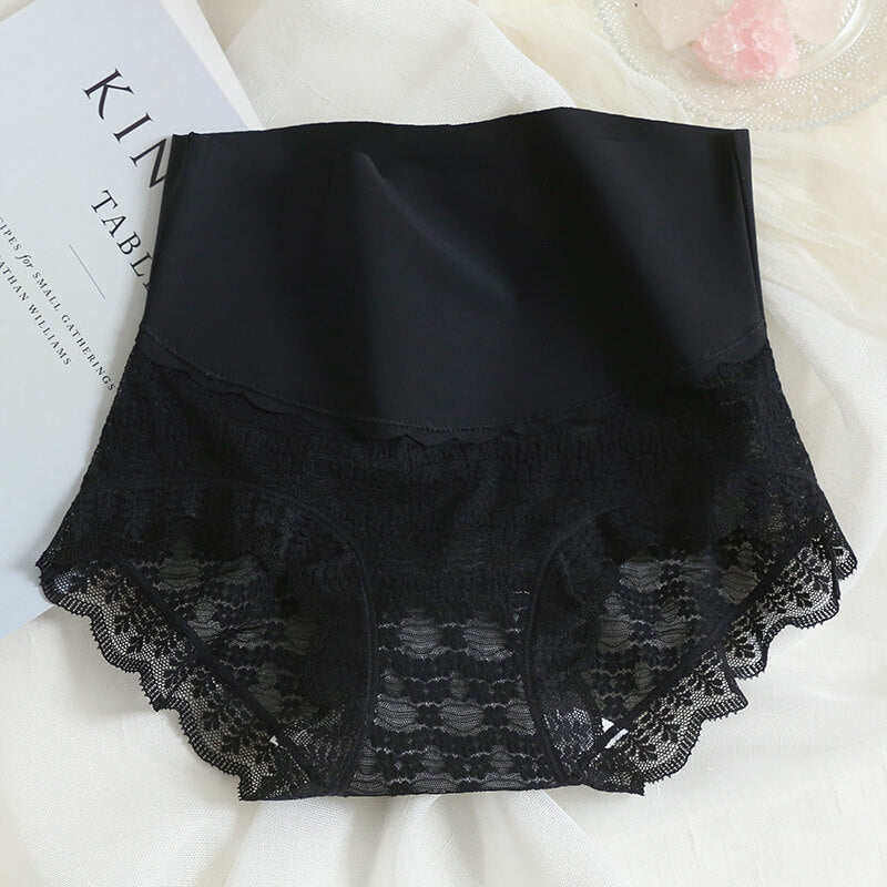 Women's Ice silk high waist lace panties