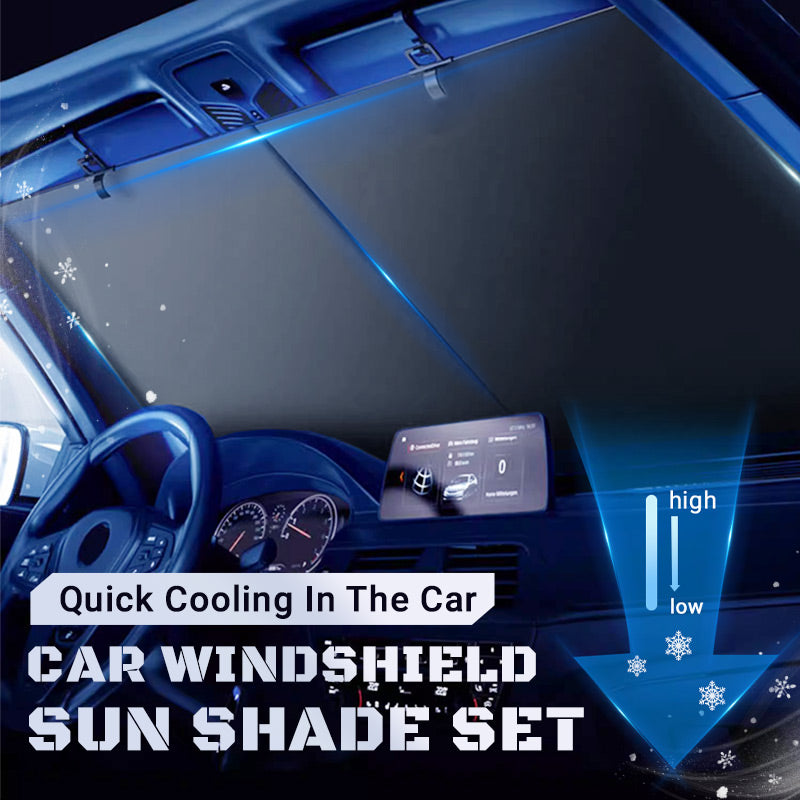 Car Windshield Sun Shade Set