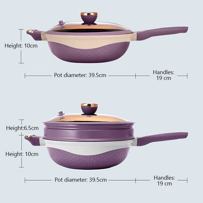 Multifunctional Non-Stick Frying Pan with Lid