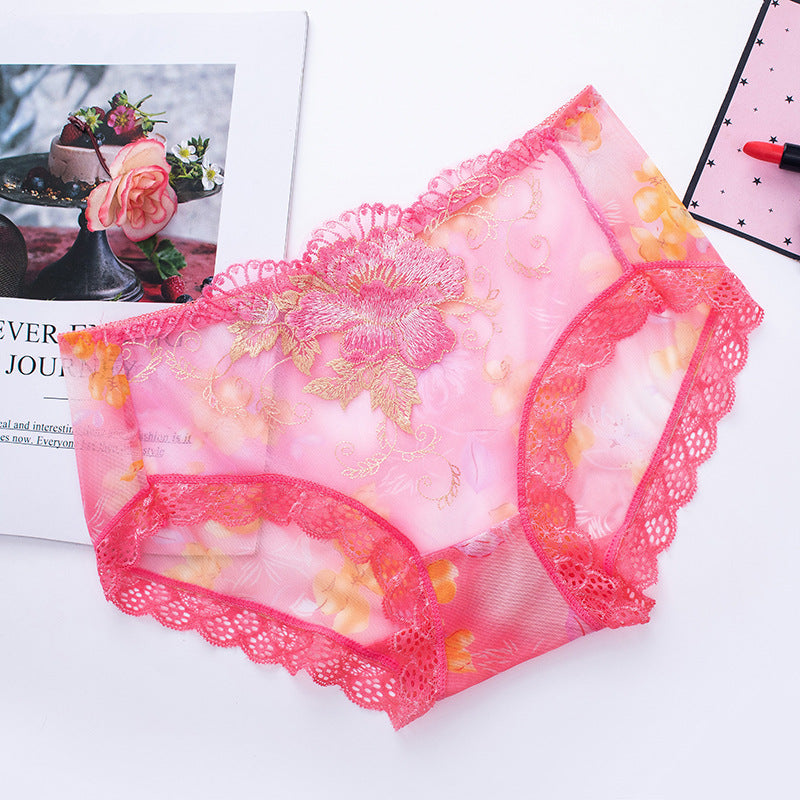 🔥Buy 7 get 7 free🔥Antibacterial cotton panty with lace embroidery