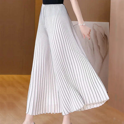 Pleated Loose Slimming Wide-leg Pants Skirt