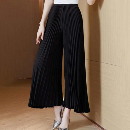 Pleated Loose Slimming Wide-leg Pants Skirt