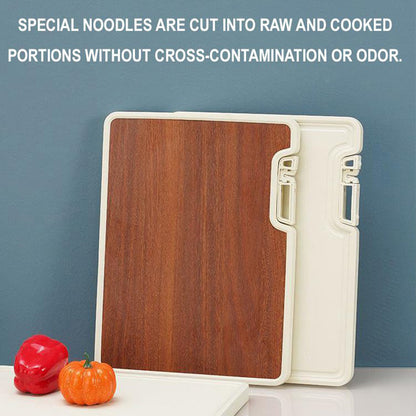 🔥HOT SALE🔥Double Sided Antibacterial Cutting Board with Stand