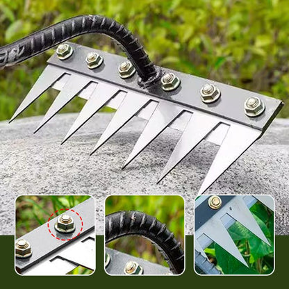 ✨Last day sale 49% OFF🐶5/6/7/8 Teeth Carbon Steel Garden Weeding Rake