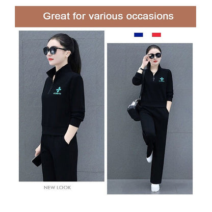 Women Sportswear Loose & Thin Casual Two-piece Suit