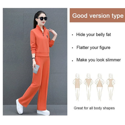 Women Sportswear Loose & Thin Casual Two-piece Suit