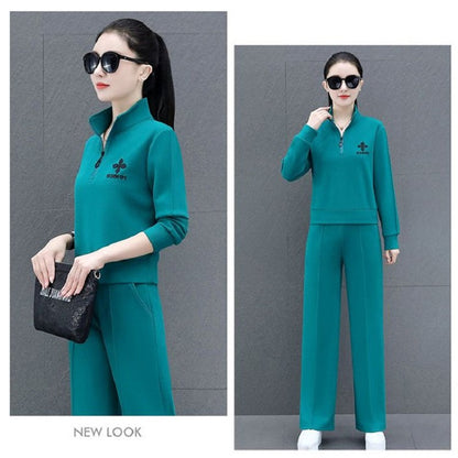 Women Sportswear Loose & Thin Casual Two-piece Suit