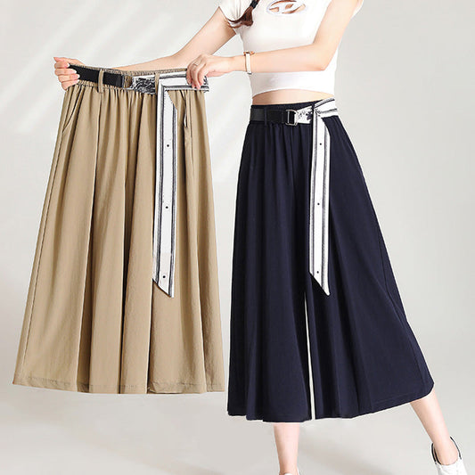 A-line Waistband Skirt Pants for Women