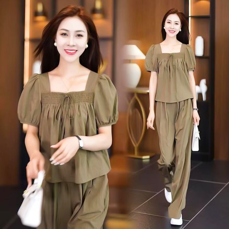 Summer Casual Temperament Wide-leg Suit