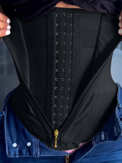 Women Waist Trainer with Zipper & Hooks