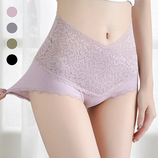 Lace+Cotton Anti-Side Leakage Panty