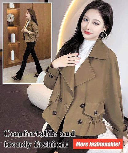 Korean Style Short Fashion Trench Coat