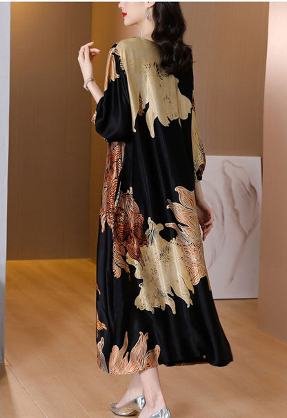 Women’s Elegent Loose Printed Dress