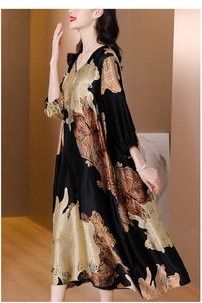 Women’s Elegent Loose Printed Dress