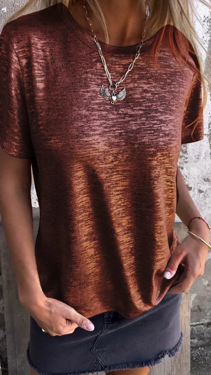 🔥New Hot Sale 50% OFF🔥Gold Foil Short-sleeved T-shirt