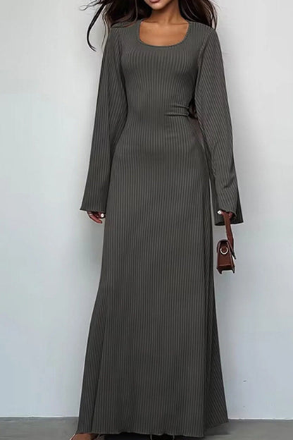 Long Sleeve Split Loose Casual Dress （50% OFF）