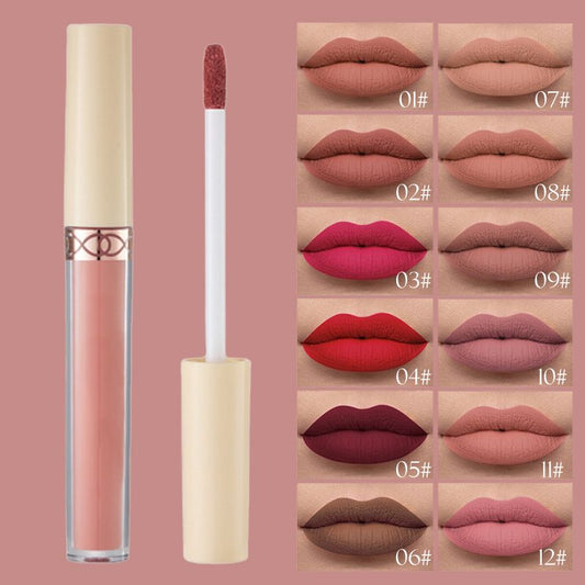 Pousbo® 12 Colors Velvet Matte Liquid Lipstick