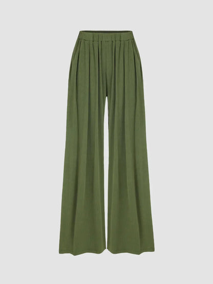 High Elastic Wide Leg Pants