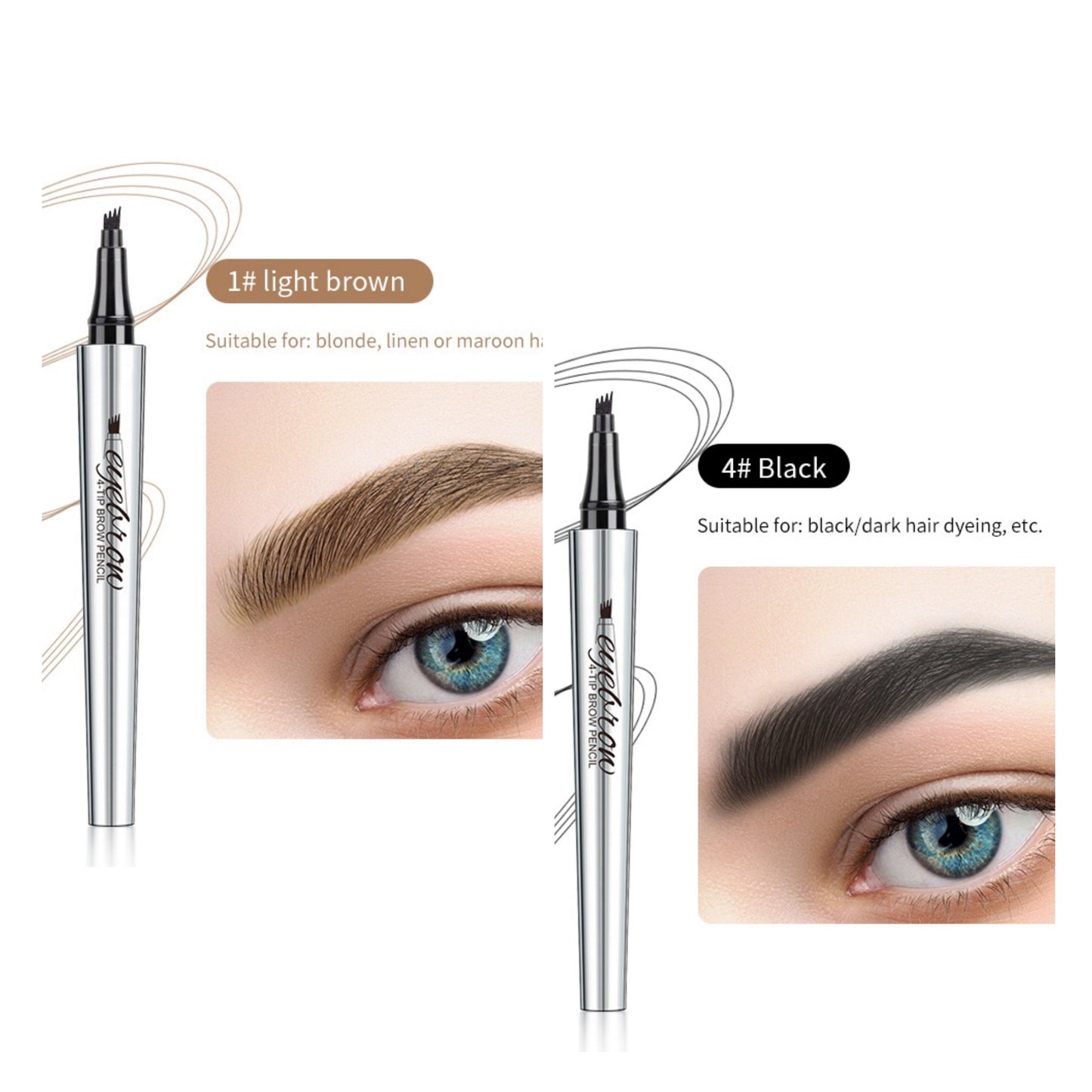 🔥Buy 1 Get 1 Free🔥-3D Waterproof Microblading Eyebrow Pen 4 Fork Tip Tattoo Pencil