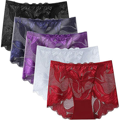 🎅Christmas Sale-$9.9/pc✨-Ladies Silk Lace Handmade Underwear Pack ✨