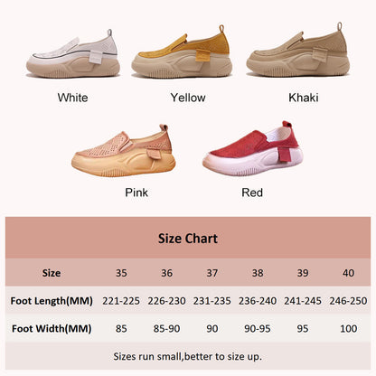 Women's breathable soft sole slip on shoes