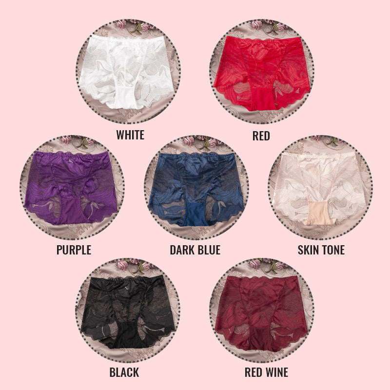 🎅Christmas Sale-$9.9/pc✨-Ladies Silk Lace Handmade Underwear Pack ✨