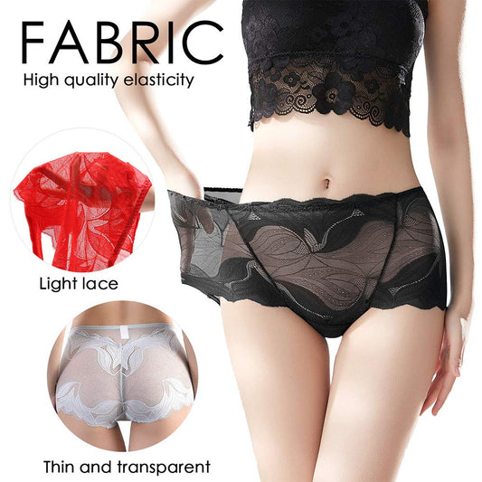 🎅Christmas Sale-$9.9/pc✨-Ladies Silk Lace Handmade Underwear Pack ✨