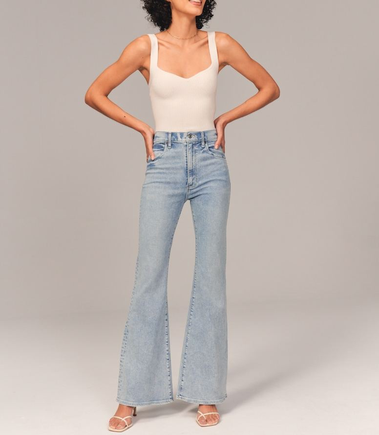 ✨Limited time 50% off✨Super High-Waisted Stretchy Versatile Flared Jeans