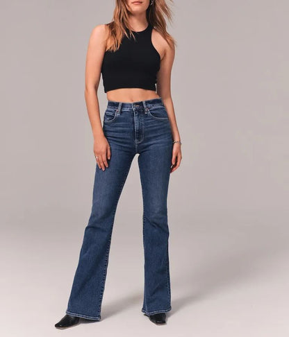 ✨Limited time 50% off✨Super High-Waisted Stretchy Versatile Flared Jeans