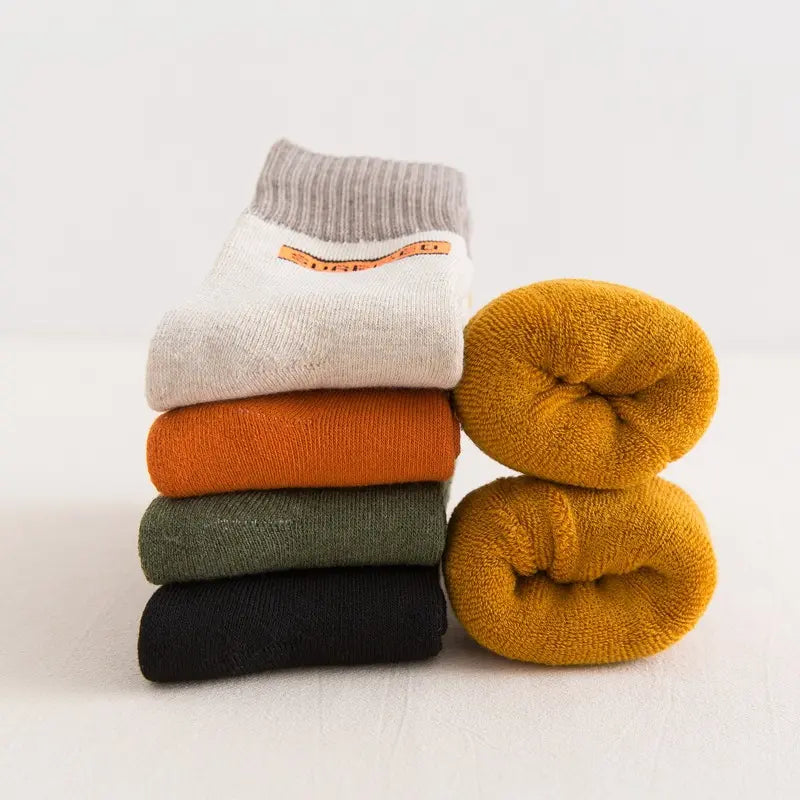 [Thoughtful Gift] Fashion Unisex Thick Fleece Socks