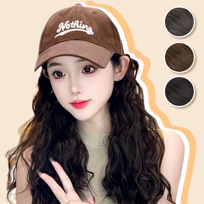 [Stylish Gift] Baseball Cap with Hair Extensions（50% OFF）