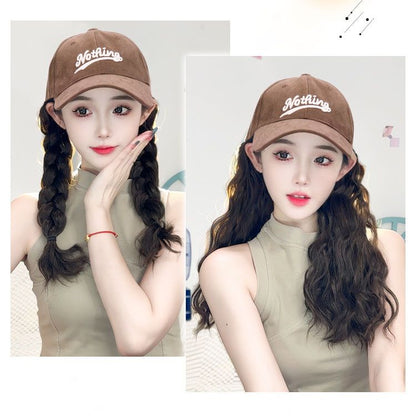 [Stylish Gift] Baseball Cap with Hair Extensions（50% OFF）