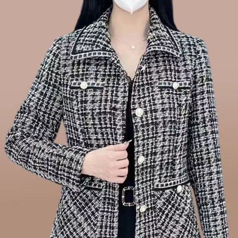 【Elegant Gift For Her】 Women's Houndstooth Print Blazer（50% OFF）