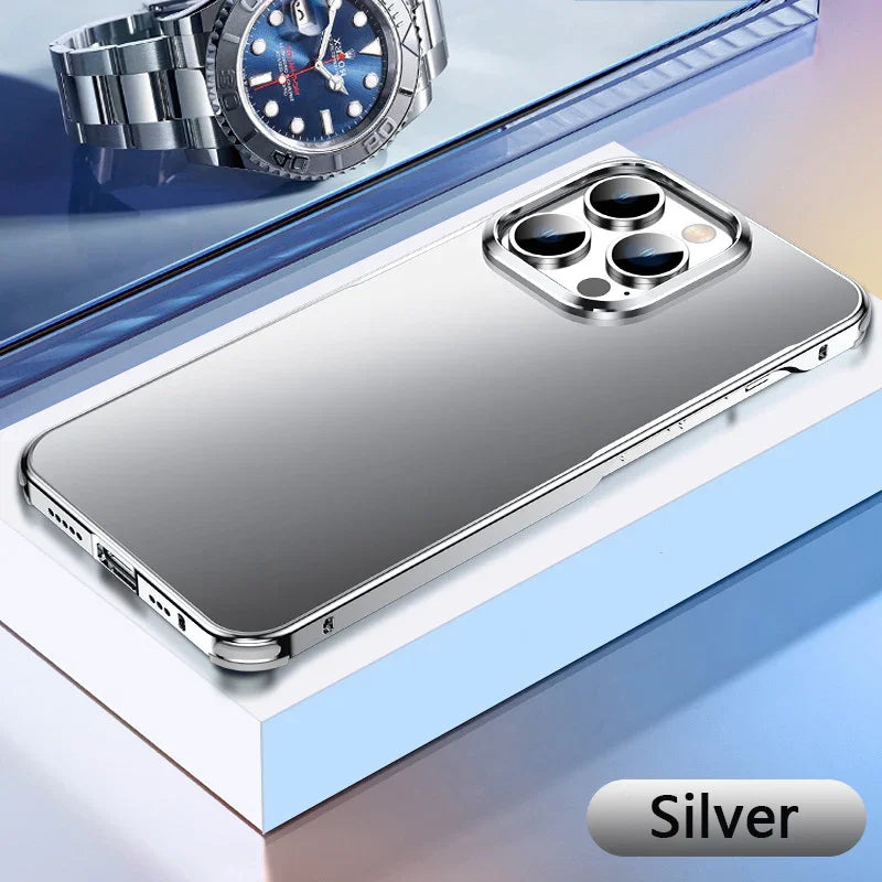 【Gift】Suitable For iPhone 14/15 Series Metal Anti Drop Phone Case