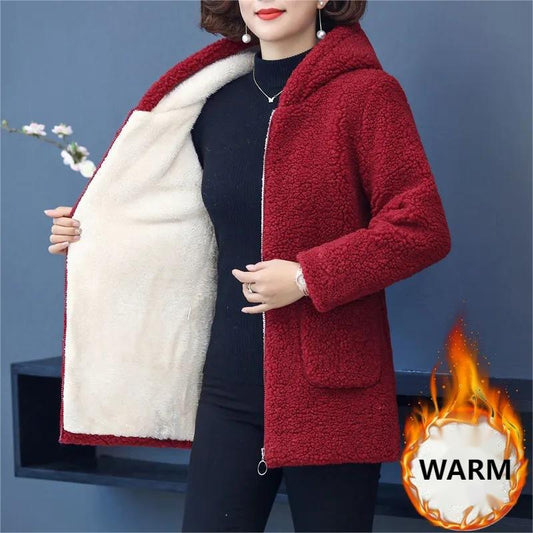 🔥HOT SALE 32.99🔥🎅Women's Hooded Padded Thickened Winter Jacket(42%OFF)