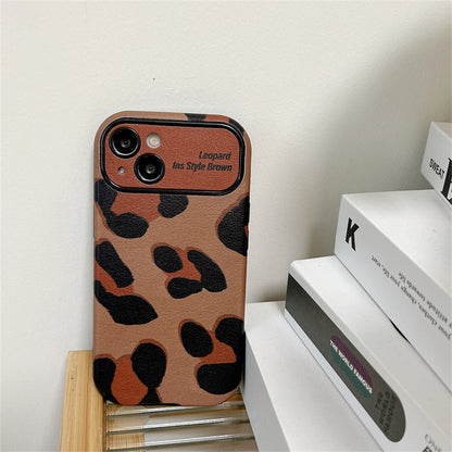 [Best Gift For Phone] Luxurious Brown Leopard Print Case Cover For iPhone